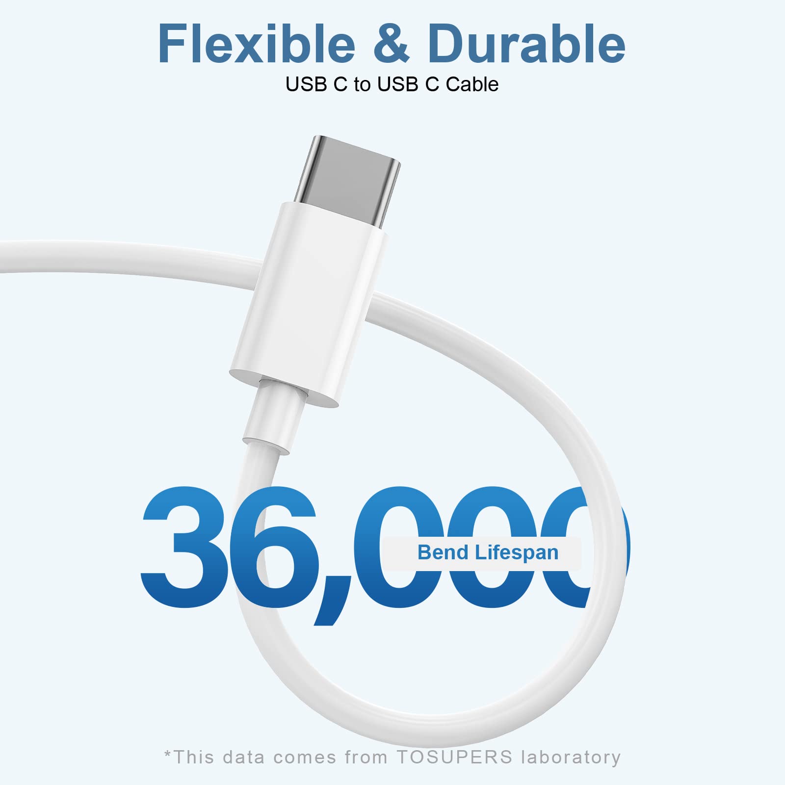 USB C to USB C Charging Cable for Apple, 6ft 60W 3Pack, USBC/Type C to Type C Fast Charger Cord Compatible for iPhone 17/17 Pro Max/17 Air, iPhone 16/16 Pro/16 Pro Max, iPad Pro/Air 5, MacBook