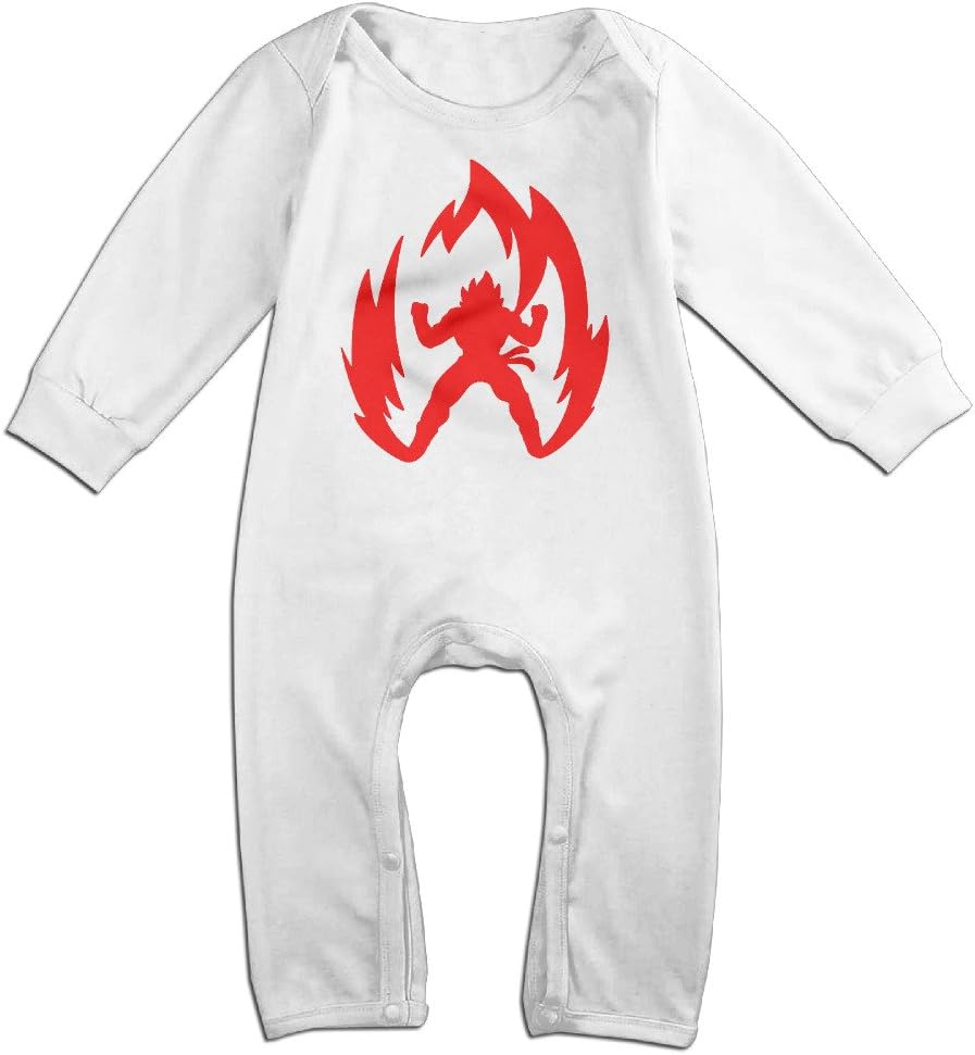 TLK Babys Saiyan Goku Character Long Sleeve Romper Bodysuit