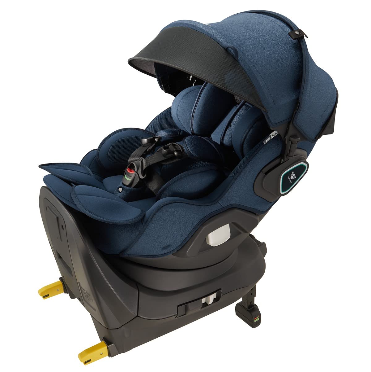 Aprica(アップリカ) チャイルドシート ISOFIX固定 マモリラ 0か月~4歳頃まで 回転式 コンパクトベッド型 R129適合 (ケープネイビー) 2119660商品画像