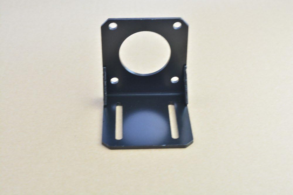 NJPOWER Nema34 mounting L Bracket 86 Stepper Motor Fitted Black Alloy Steel mounting Bracket DIY CNC Parts # L Type 86 brackst 1pcs