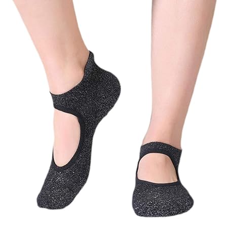 DIMPLEYA Rutschfeste Stoppersocken Tanzsocken Frau Yoga-Schuhe Geschenke Training Pilates Barre Ballett Fitness Kampfsport Ba
