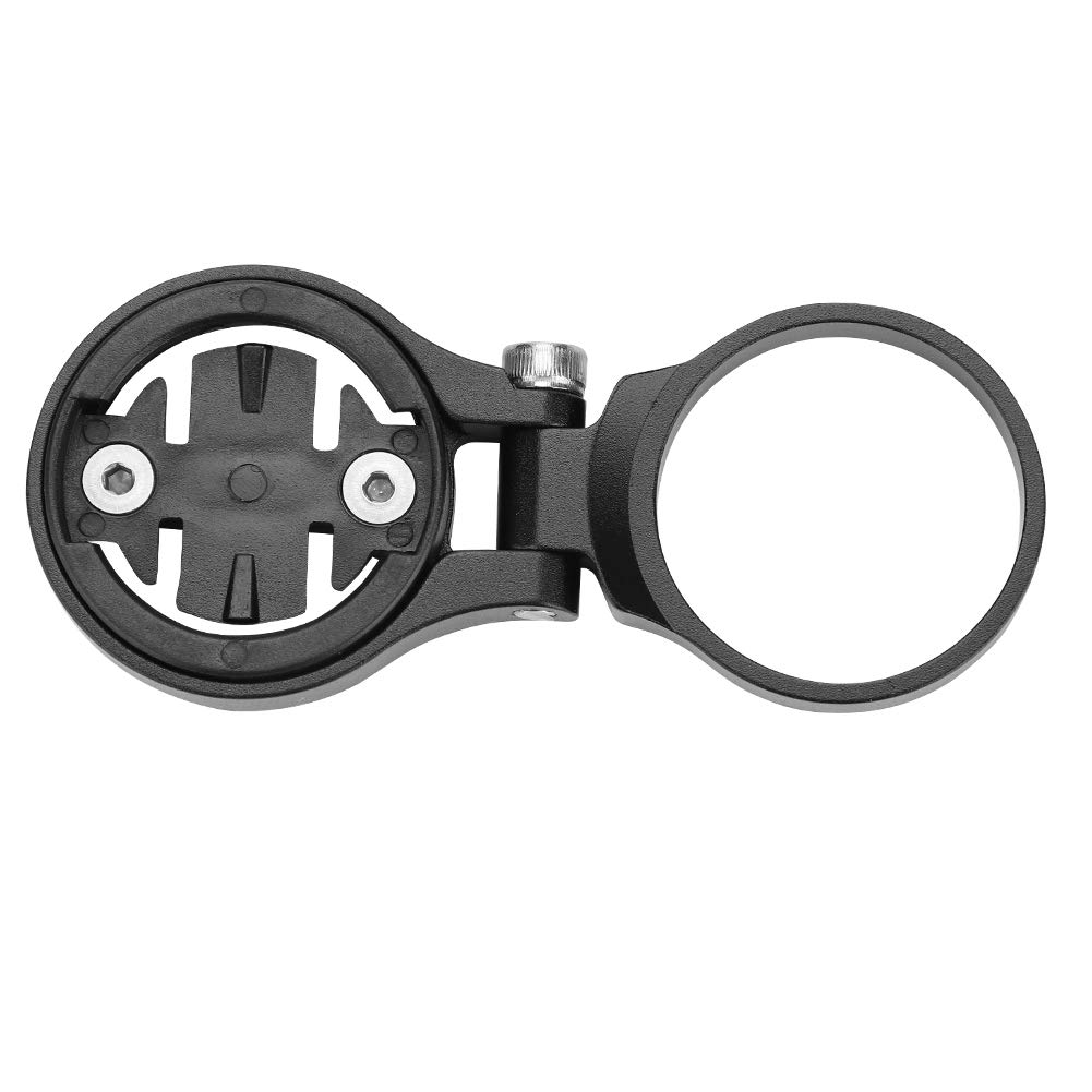 Nikou Cycling Computers Mount, Adjustable Bicycle Stem Top Cap Mount Holder, Aluminium Alloy Cycling Odometer Extension Mount, Bike Computer Holder (Black)