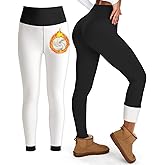 Bluemaple Fleece Lined Leggings for Women High Waisted Tummy Control Thermal Warm Winter for Women Workout Yoga Pants