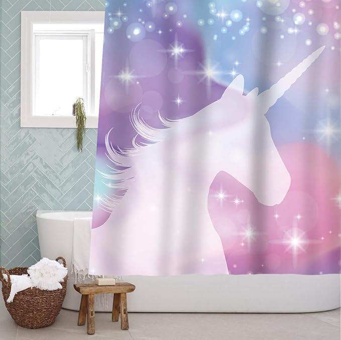 Cortinas de Unicornios, Decoración para baños, dormitorios - unicornios