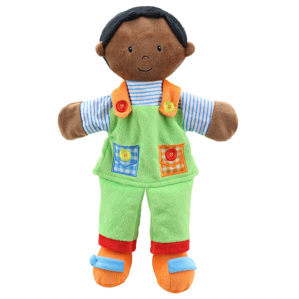 The Puppet Company Dark Skin Tone Boy Story Telling Hand Puppet PC001903