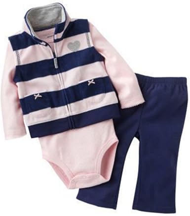 pink and blue infant wear