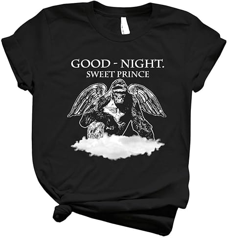 Amazon.com: Good Night Sweet Prince Harambe 38 Classic T Shirts for Men Graphic - Womens Shirt 