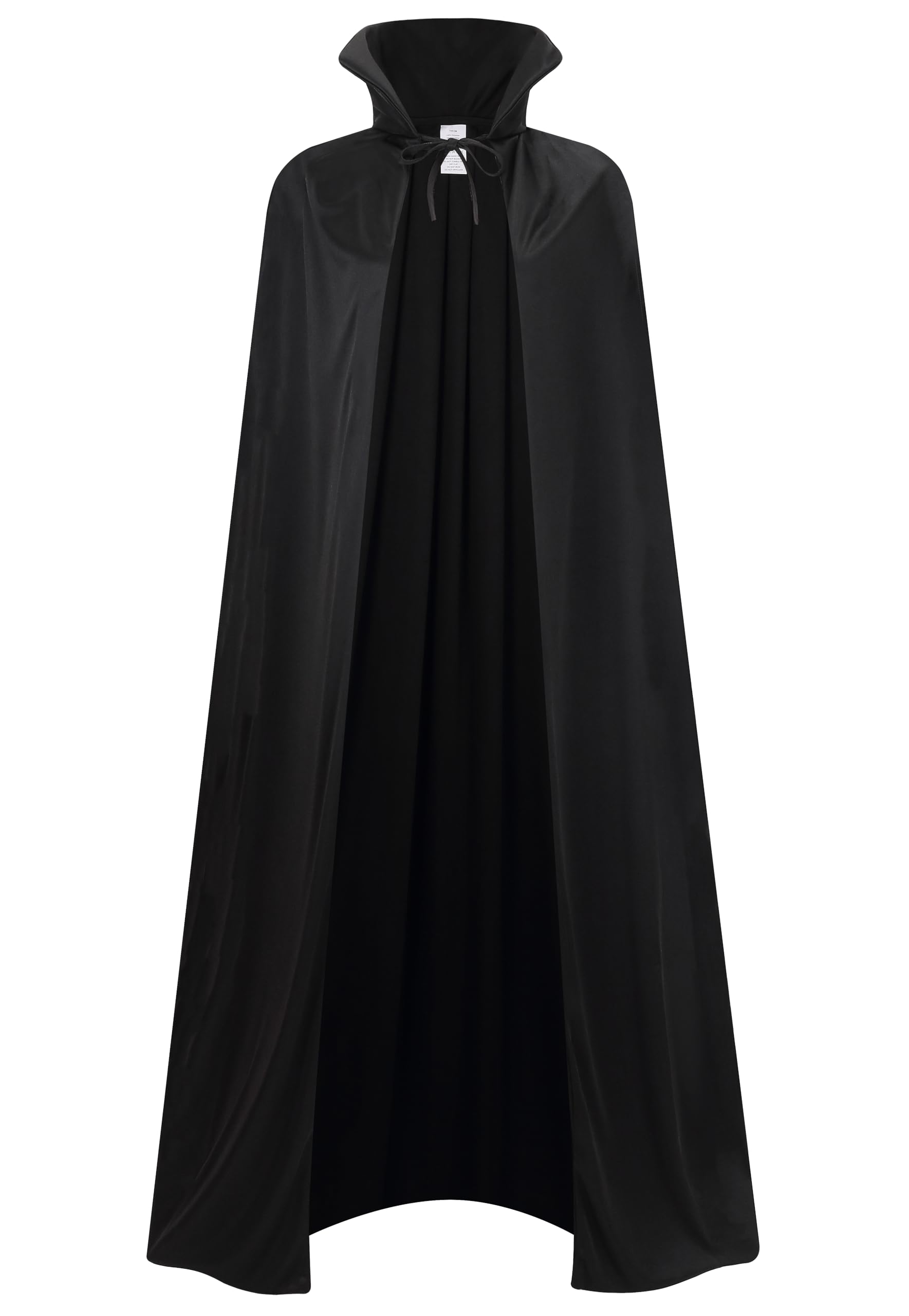 DELIVESS Vampire Costume Halloween Vampire Cape Adult, Two Sides Reversible High Collar Magician Hooded Cloak (59.06",Black)