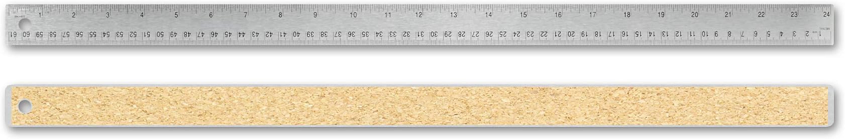 Alumicolor 8024 Stainless Steel Ruler, 24IN