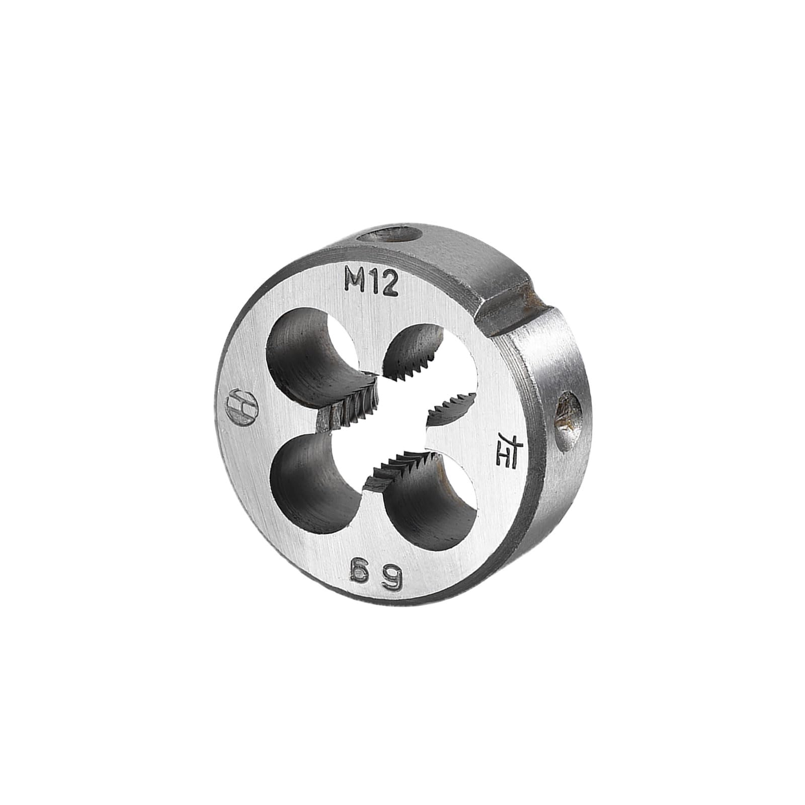 CoCud Metric Adjustable Round Die, M12 X 1.75, Alloy Steel Thread Left Hand Threading Die - (Applications: for Processing External Threads for Metal Plastic)
