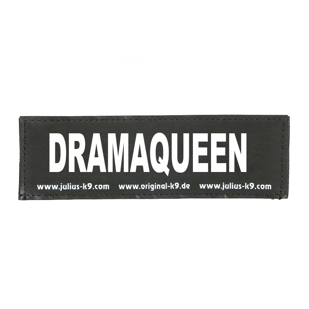 Julius-K9 Interchangeable Patches, 1 pair, DRAMAQUEEN, Black, Large โ image 1