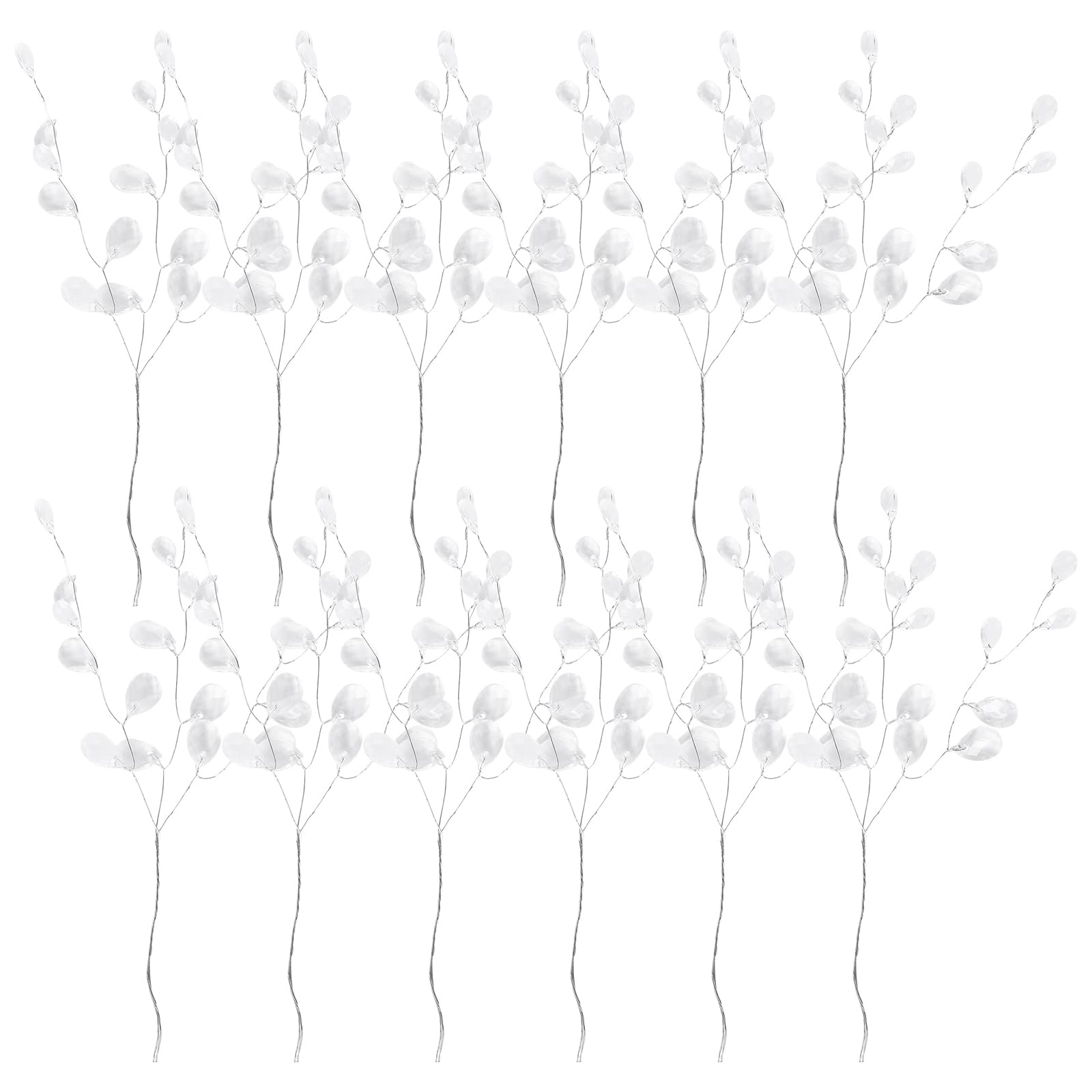 Baluue 50 Stems Artificial Bead Drops Spray Simulated Flower Branch Ornaments for Wedding Decoration Diy Craft Supplies