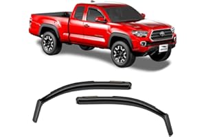 Voron Glass in-Channel Extra Durable Rain Guards for Trucks Toyota Tacoma 2016-2023 Access Cab, Window Deflectors, Vent Window Visors, 2 Pieces - 210057