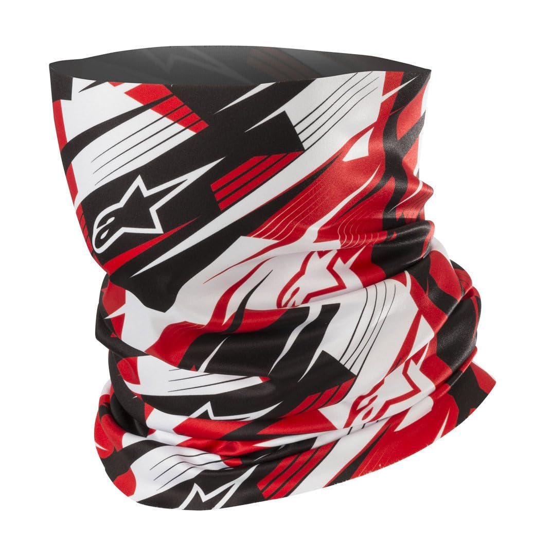 Alpinestars 13148 Blurred Neck Warmer Black/Red One Size
