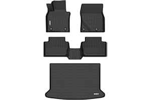 GINOWY-Floor Mats & Cargo Liner Set for 2020-2026 Mazda CX30, TPE All Weather Mats Floor Liners CX-30 Waterproof Trunk Mat Car Accessories for Mazda CX30 2025 Accessories