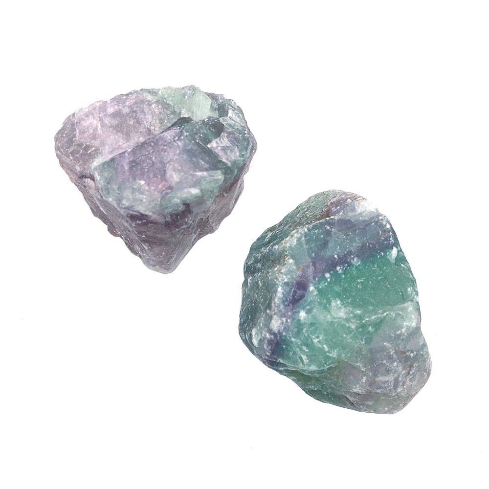 Namvo 2pcs Natural Colour Fluorite Crystal Stones Mini Rock Mineral Specimen Home Decor For Aquarium Stone Fashion Simple