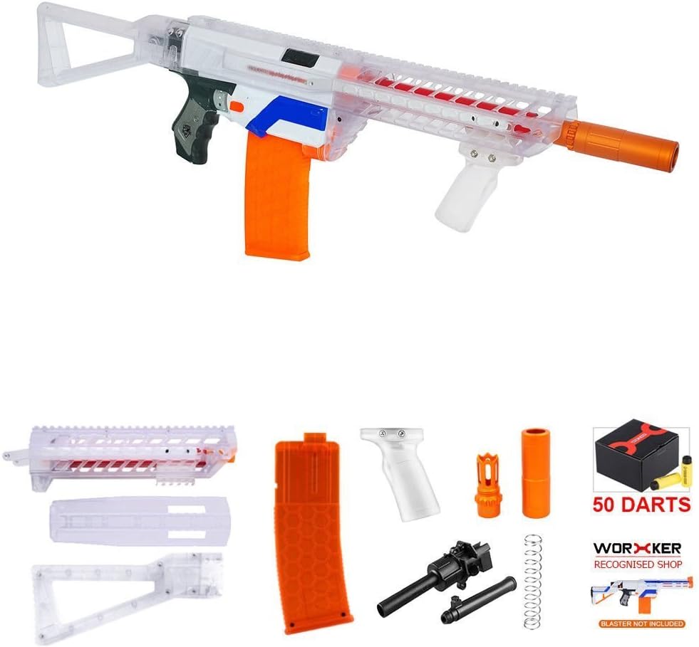 JGCWORKER Short Darts Magazine Modulus Kit for Nerf N-Strike Elite Retaliator