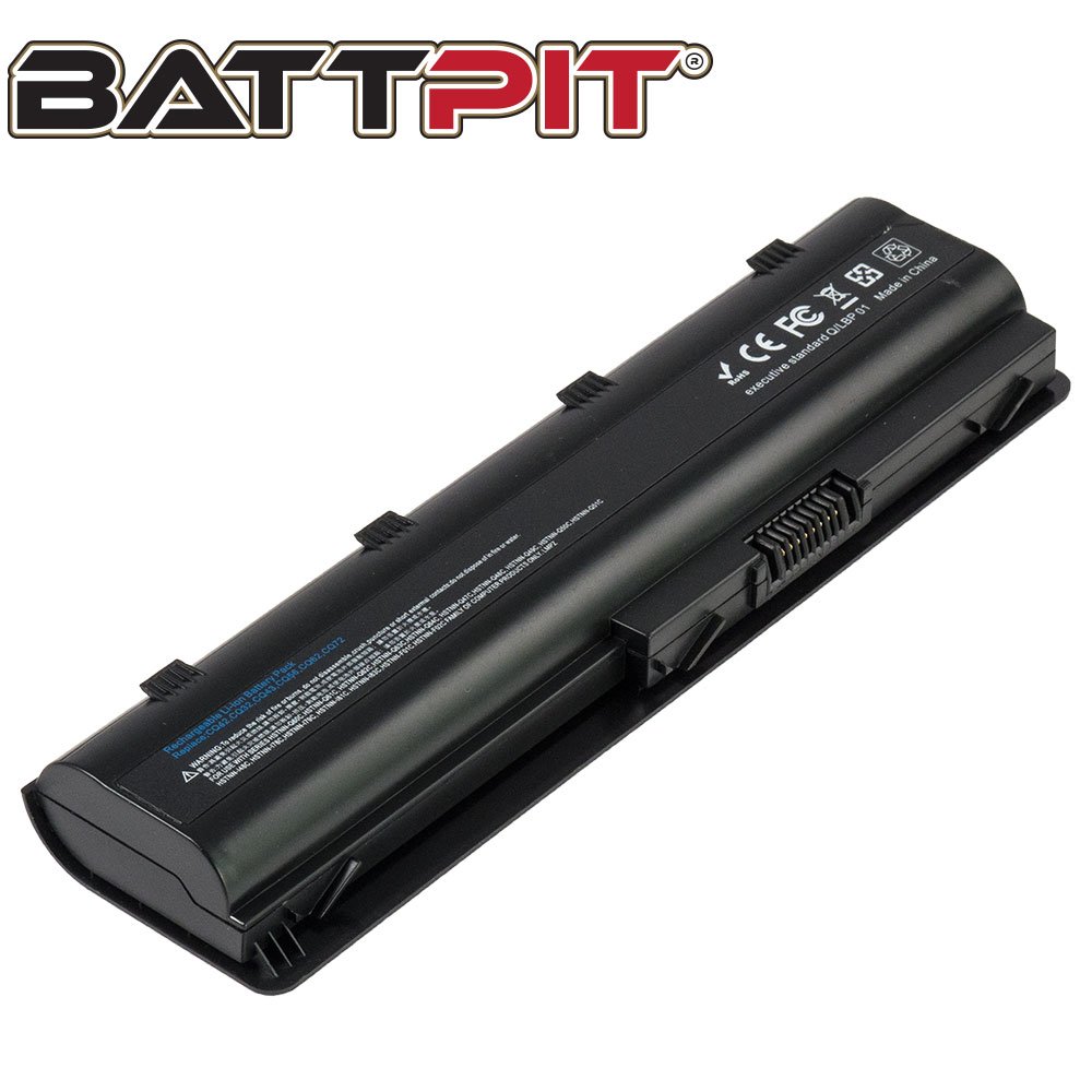 BattPit MU06 593553-001 Battery Compatible with HP Compaq G56 G62 G72 Pavilion G6 G7 Presario CQ42 CQ56 CQ57 593554-001 593562-001 HSTNN-CB0W HSTNN-F01C HSTNN-F03C HSTNN-UB0W HSTNN-DB0W [10.8V / 48Wh]