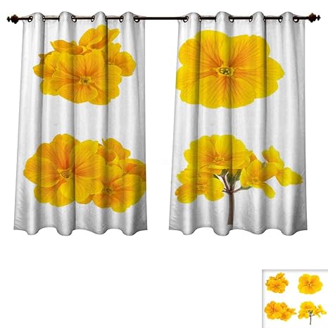 Amazon Com Rupperttextile Yellow Flower Bedroom Thermal Blackout