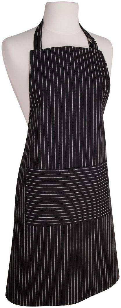 Now Designs Basic Apron - Black Pinstripe โ image 1