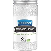 Betionol Moldable Plastic Clay, 2Lb/32oz White Modeling Clay Thermoplastic Beads for DIY Modeling Making Creative Activity, Good Creating Teaching Kits for Adults or Kids
