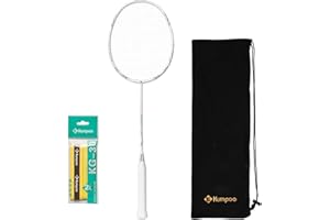 KUMPOO Professional Badminton Racket, Carbon Fiber Badminton Racket, High Tension String Lightweight Badminton Racquet with Badminton Racket Bag for Sports Training Game