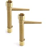 QWORK Brass Quick Coupler Key - Pack of 2, 3/4" Compatible with Quick Coupler Valves