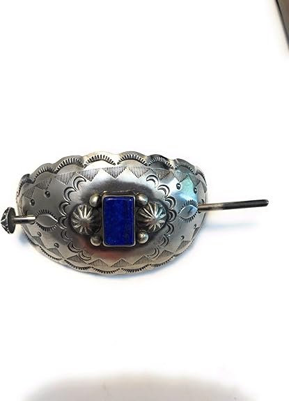 Amazon Com Chimney Butte Lapis Sterling Silver Hair Barrette Jewelry