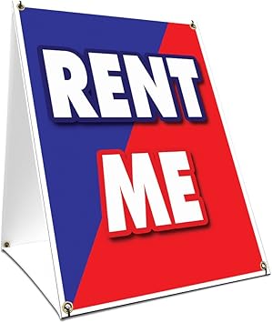 Amazon Com A Frame Sidewalk Rent Me Sign With Graphics On Each