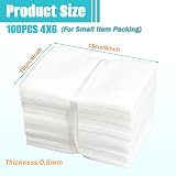 QUUPY 100Pcs Foam Pouches 10x15cm Cushioning Wrap Sleeves for Glassware view 2