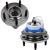 Autoround 513121 Pair Front Wheel Hub Bearing Assembly for Impala, Regal, DeVille, Grand Prix, Lacrosse, Lesabre, Century, Rendezvous, DTS, Intrigue 5 Lug w/ABS, Set of 2