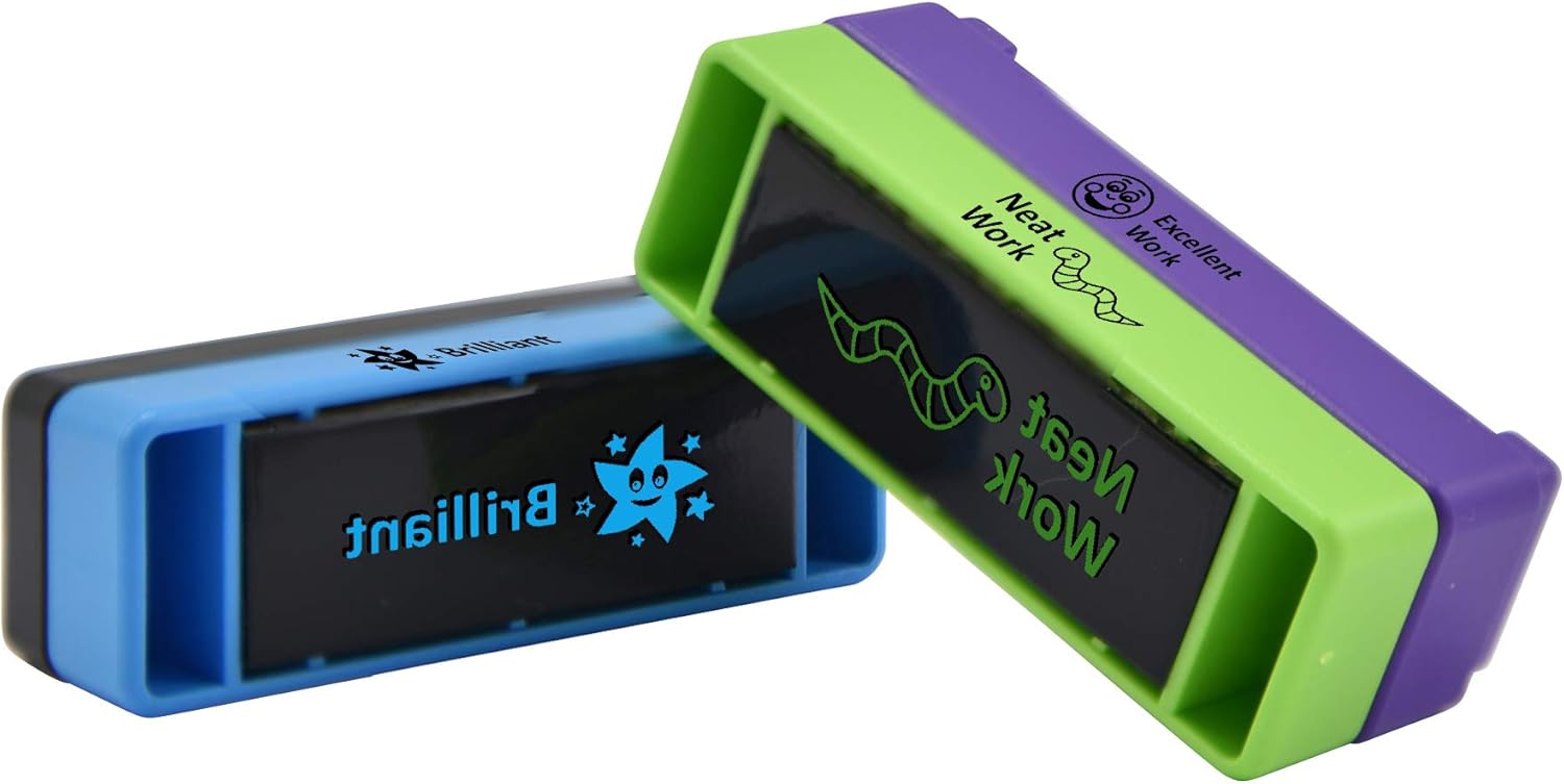 Trodat 3-in-1 Teacher Stamp For Marking Children's Schoolwork And Homework - Version 2, Small, Multi-coloured - Image 5