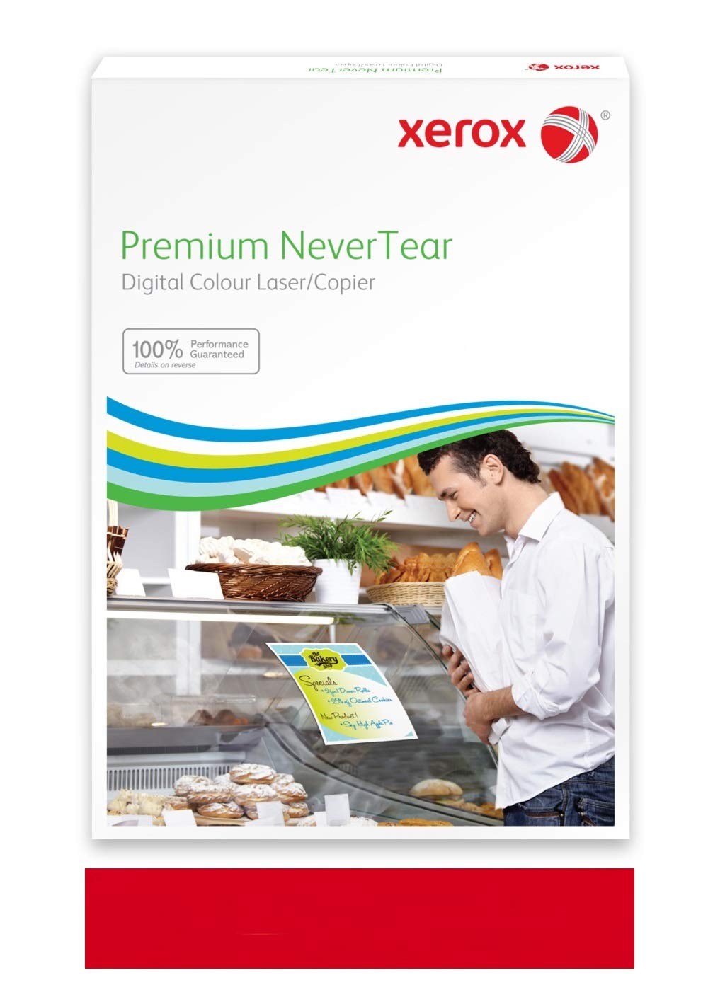 Xerox Premium NEVERTEAR 003R96986 Synthetic Red 123 Micron 320 x 450 mm Box of 100 Sheets per Sheet