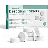 GROWNSY Descaling Tablets for Bottle Washers, 12 Count Descaler Tablets | Removes Limescale &amp; Mineral Buildup, Compatible with Momcozy and Baby Brezza Baby Bottle Washer