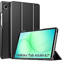 TiMOVO Case for Samsung Galaxy Tab A11/A9 8.7 Inch (2025/2023), Slim Lightweight Stand Hard Back Shell Protective Cover, Blac