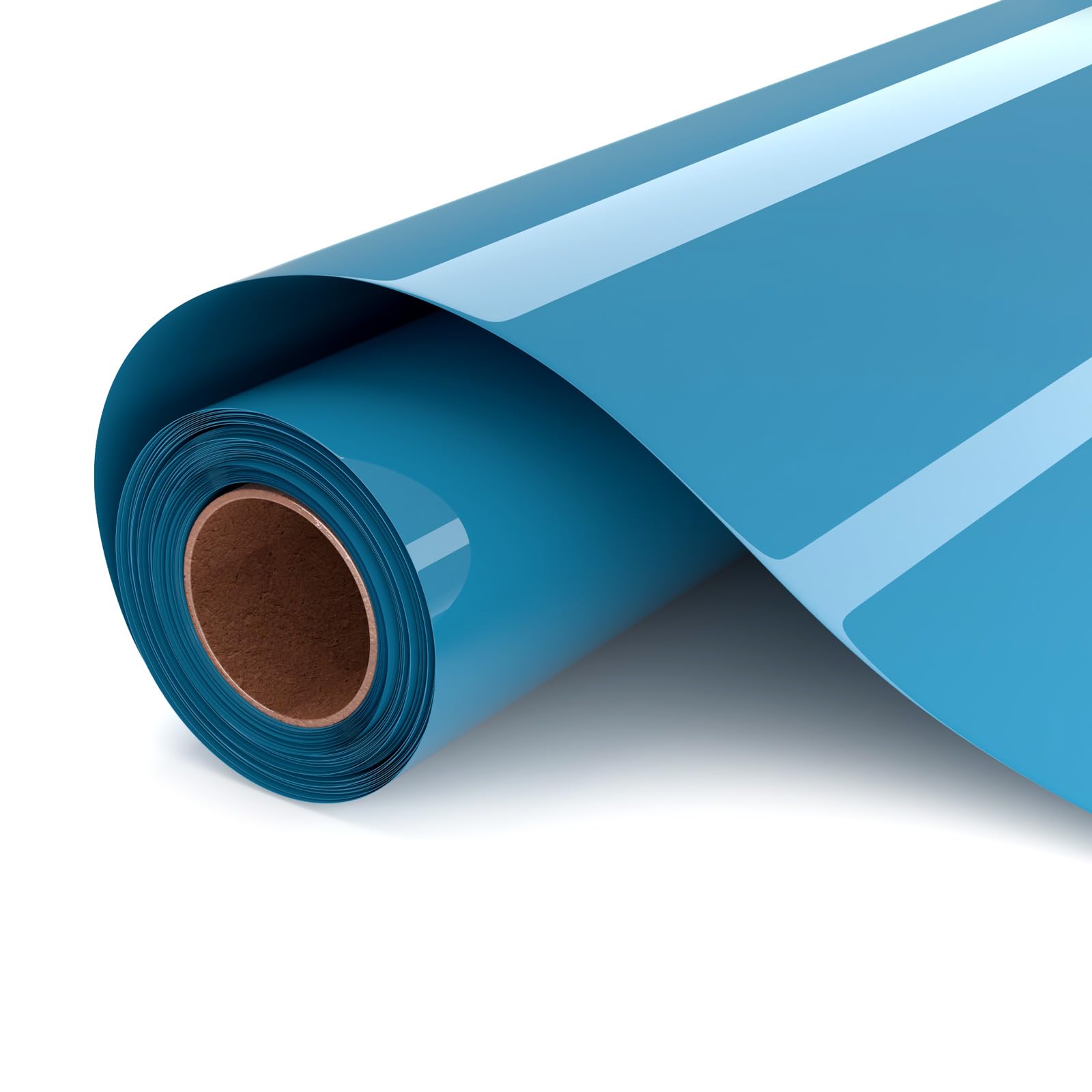 UIOK HTV Flex Film Plotter Textile, Blue, 30.5 x 182 cm, 0.09 mm Thick, 12" x 6ft Roll, for T-Shirt Decoration, Event Decoration, DIY Gift, General Crafting