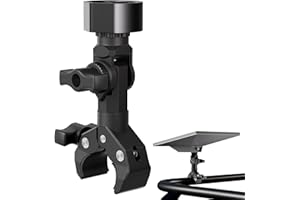 RVMARINEPAT Starlink Mini Clamp Mount Adjustable Universal Pole Clamp，2024/2025 Starlink Mini Mount with Pipe Adapter Compatible for RV, Yacht, Van, Camper, Boat