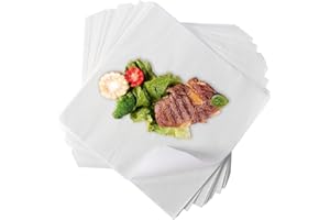 YSGLORY 500 Pcs Sublimation Butcher Paper - 12 x 12 White, Disposable, Uncoated, Precut Kraft Sublimation Protective Paper for Wrapping Meat, Heat Press