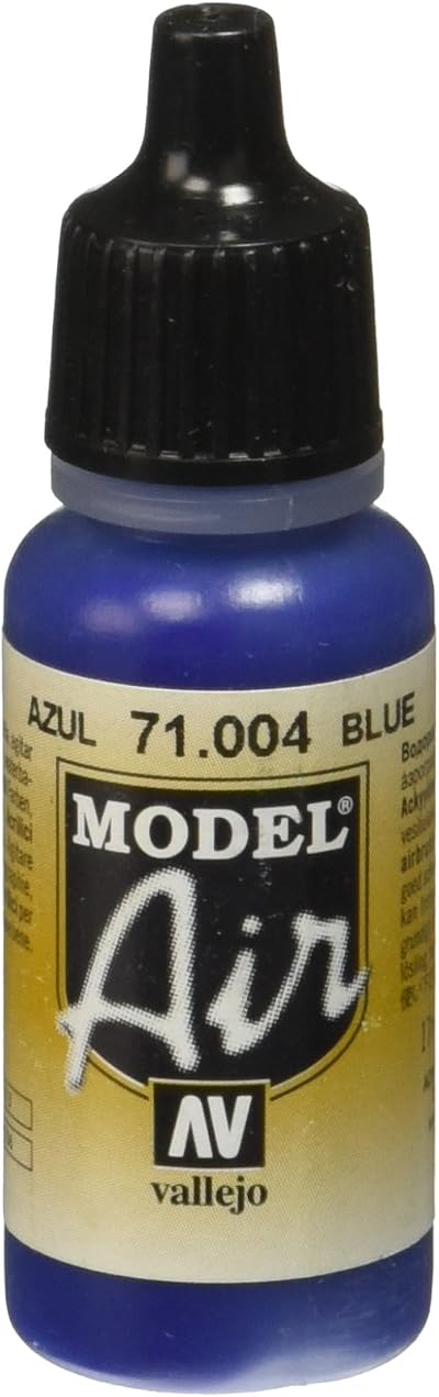 Vallejo Model Air 17 ml Blue Acrylic Paint Airbrush Ready Non-Toxic