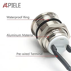 APIELE 8PCS 12mm Momentary Push Button Switch 1NO