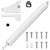Storm Door Closer, Pneumatic Screen Door Closer Replacement, White | Adjustable Closing Speed, Heavy Duty, Easy Installation, Hold Open, Universal Fits Storm/Screen doors