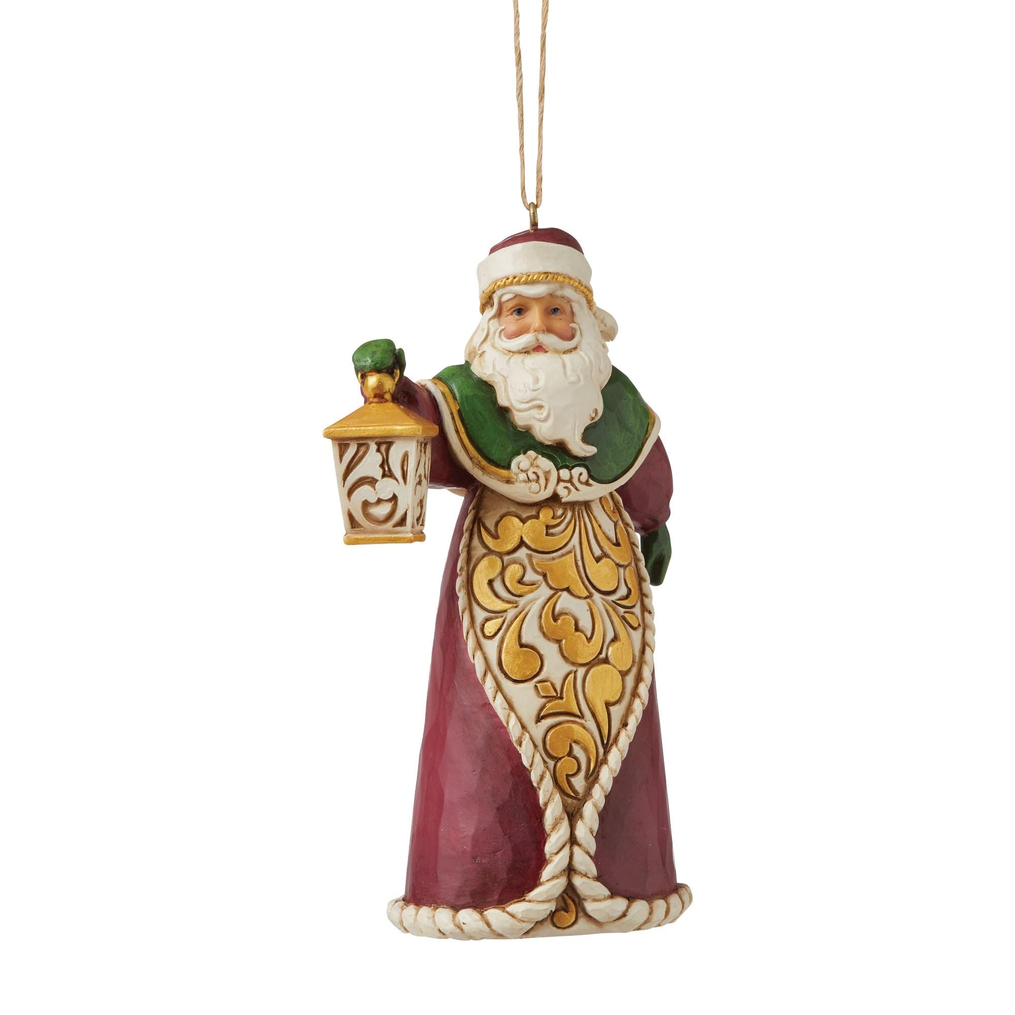 Enesco Jim Shore Heartwood Creek Santa with Lantern Christmas Ornament 6008128