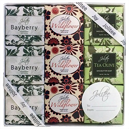French Milled Botanical Soap Sampler Set of Nine in Fabulous Scents, Individually Wrapped Vegetable Based Mini Soaps with Essential Oils, Shea Butter and Natural Extracts (Specialty Assorted)
