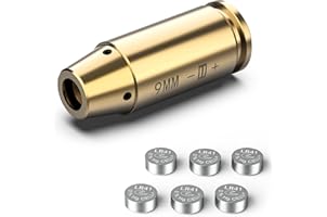 Laser Boresighter Besrilien Bore Sight Laser For .223/5.56MM - Brass Bore Sighter With Batteries 223 5.56mm Caliber Laser Bore Sighting Tool With Batteries