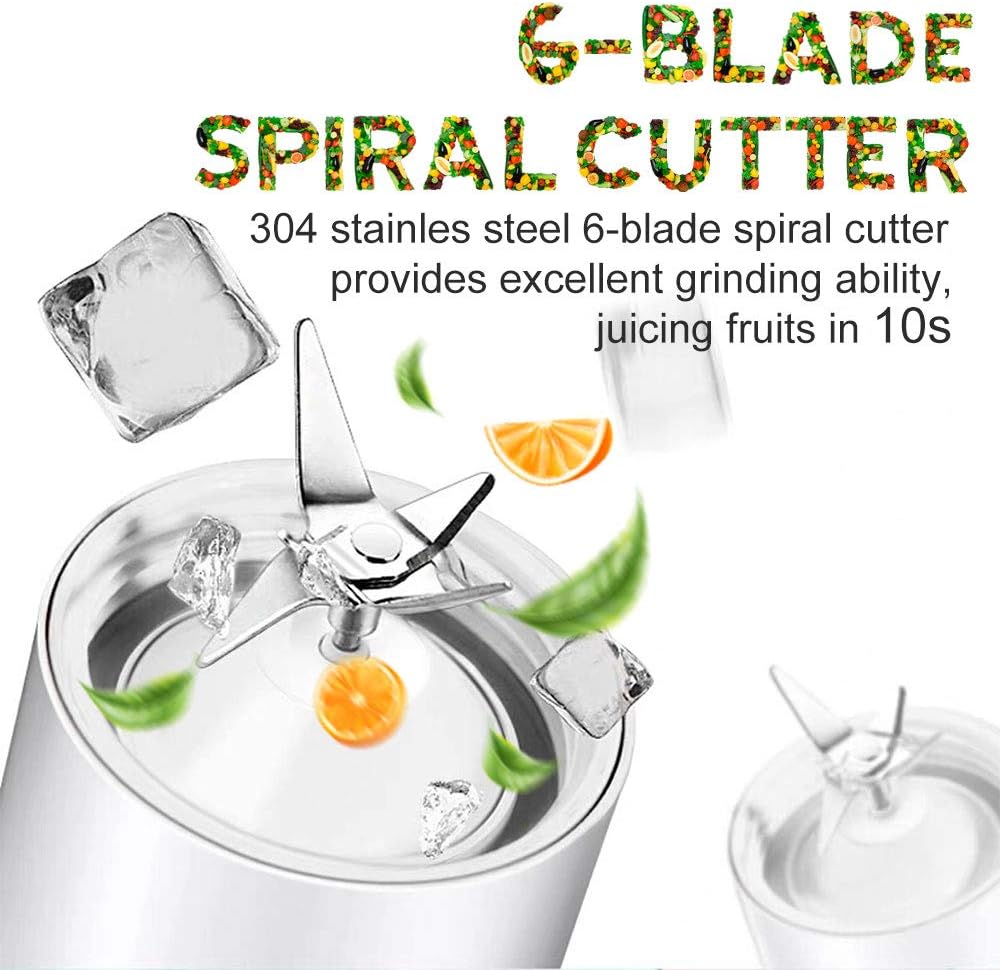 Smoothie Blender, Youmeet Cup Blender Remaining Power Display, USB Rechargeable Blender Mini Blenders for Smoothies with Cup Lid Brush for Fruits Veggies Ice Work Sports Travel: Kitchen & Dining