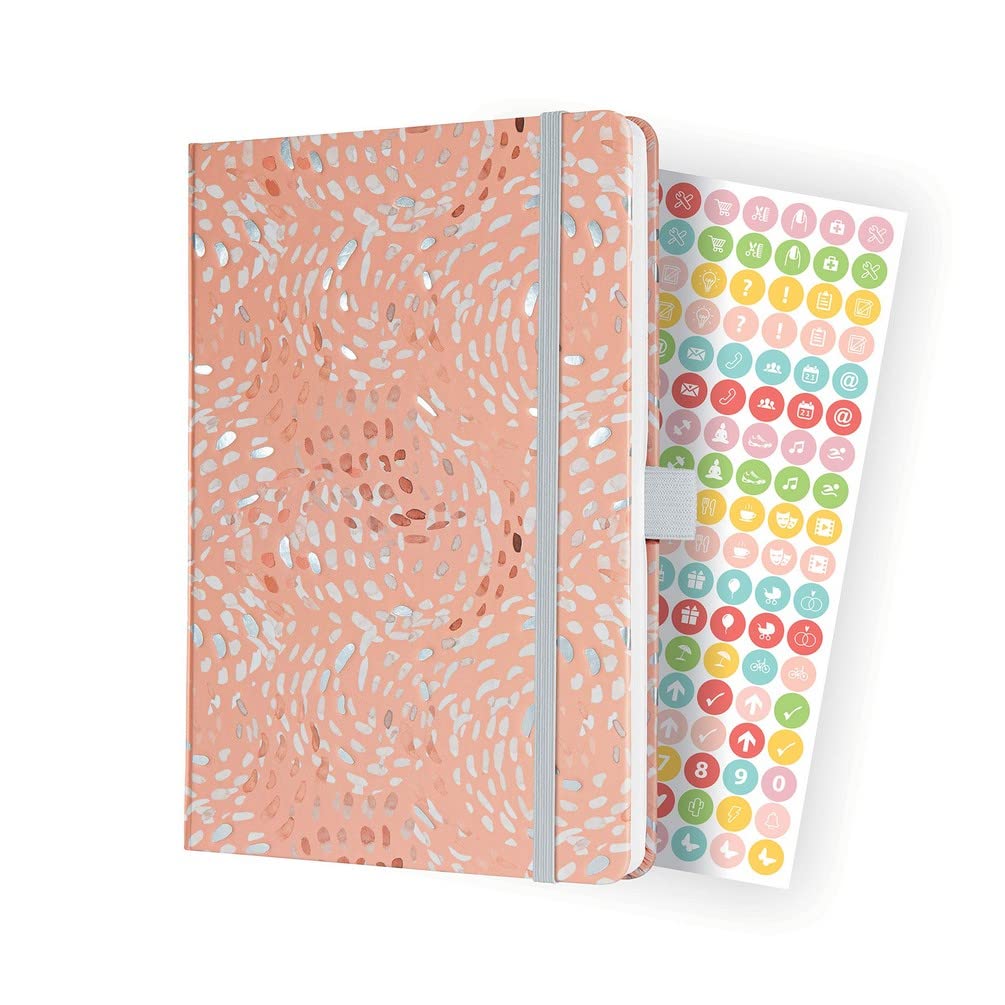 Sigel J2313 Jolie Weekly Planner 2022 - Nude Glam - 13,5 x 20,3 cm - hardcover - 174 Pages - Rose