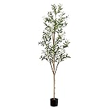 Nearly Natural 6FT Tall Silk Faux Olive Tree for