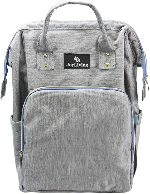 Amazon Joyliving マザーズバッグ ママバッグ リュック 大容量 多機能 シンプル 収納 軽量 グレー マザーズバッグ