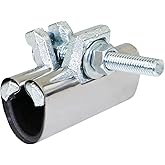 Highcraft Pipe Repair Clamp 3/4'', IPS Single Bolt, 3” Long, Stainless Steel