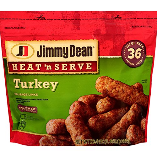 Jimmy Dean, Sausages Jimmy Dean Heat And Serve Turkey Sausage Links, 23.4oz